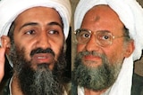 A composite image of Osama bin Laden and Ayman al-Zawahiri