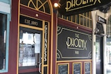 The front door of the Phoenix Pub in Canberra.