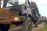 An Australian Army Unimog truck.