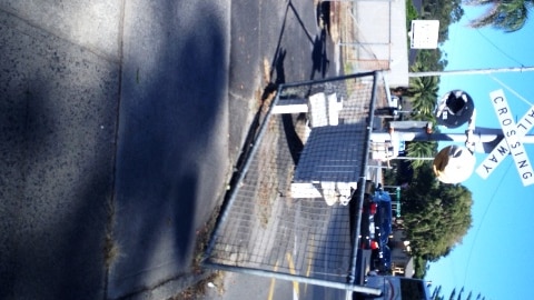 Railway crossing at Byron Bay.