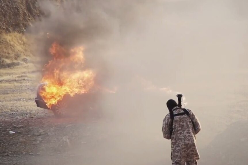Still image from Islamic State video