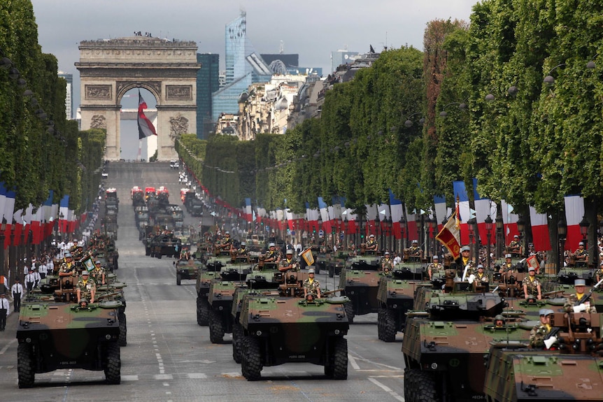 Champs Elysee on Bastille Day