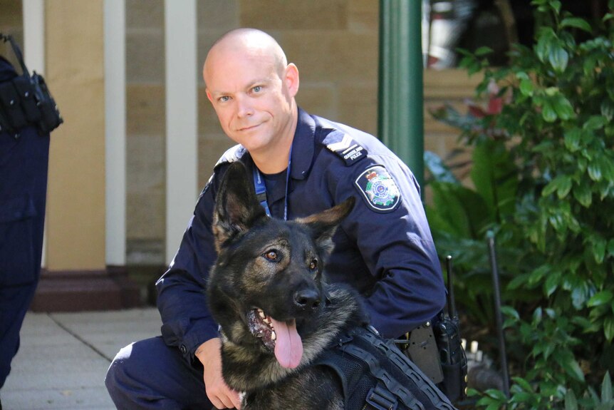 Senior Constable Chad McLeod with PD Euko