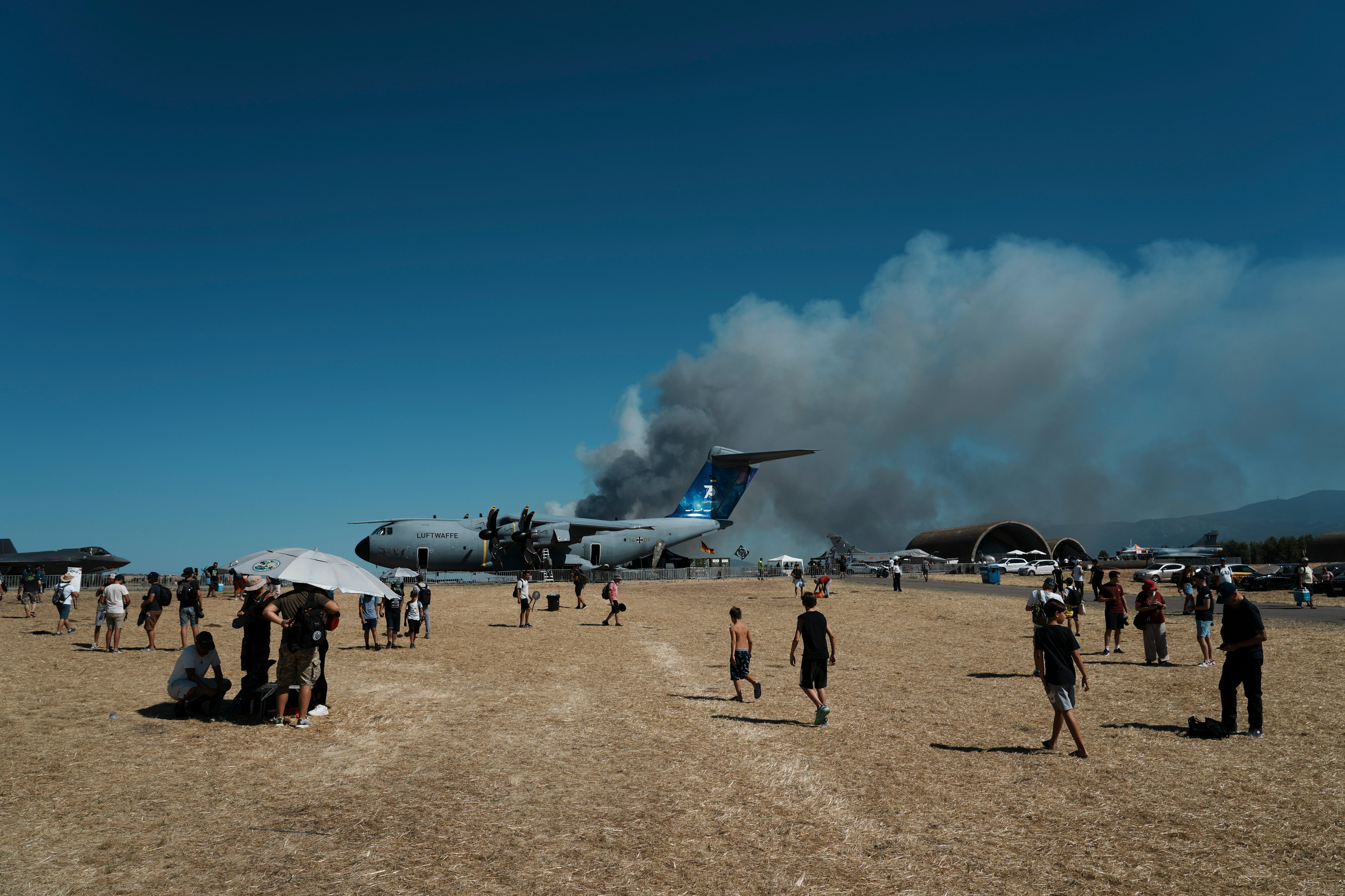 Greek air force jet crashes during air show, killing two