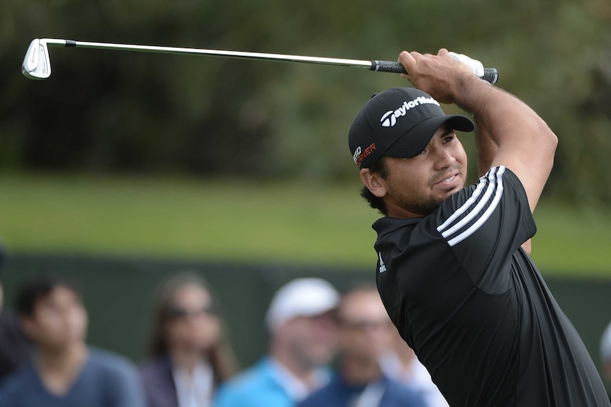 Australia's Jason Day hits a tee shot during the final round of the 2015 San Diego Open.