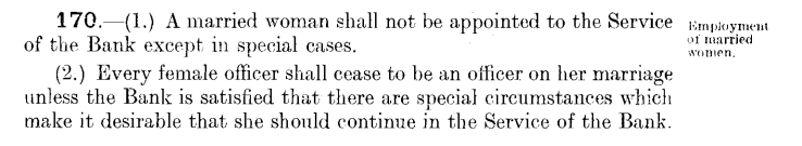 Commonwealth Bank Act 1945 unmarried women