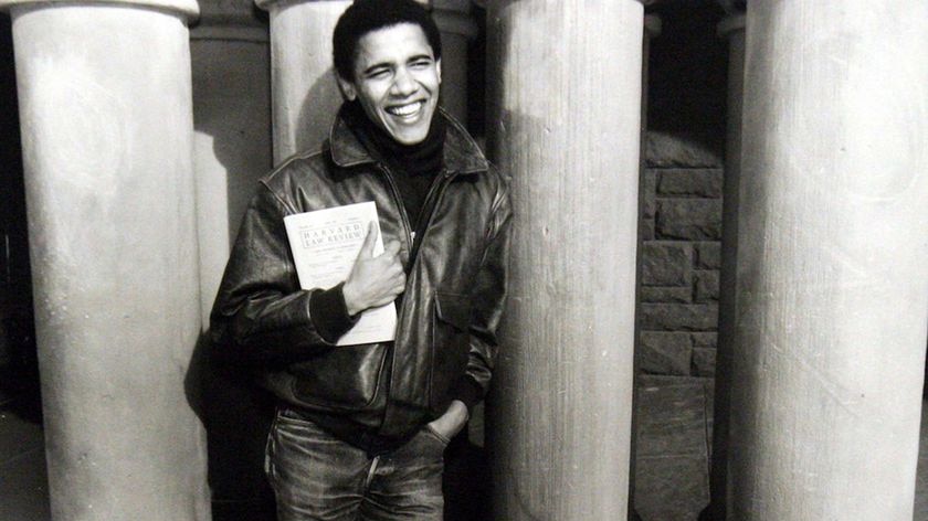 President-elect... Barack Obama at Harvard Law School in 1990.
