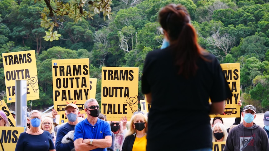 protest with signs