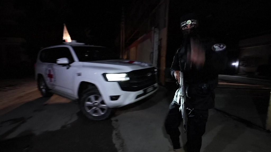 Red Cross convoy retrieves hostage bodies from Hamas