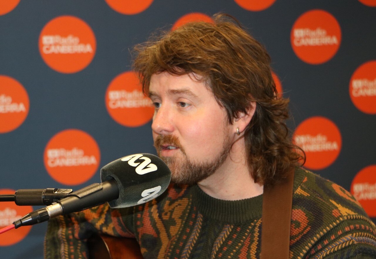 Canberra songwriter Evan Buckley of The Burley Griffin performing LIVE