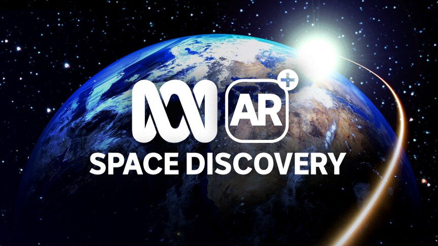 ABC AR Space Discovery promotion on picture of earth.
