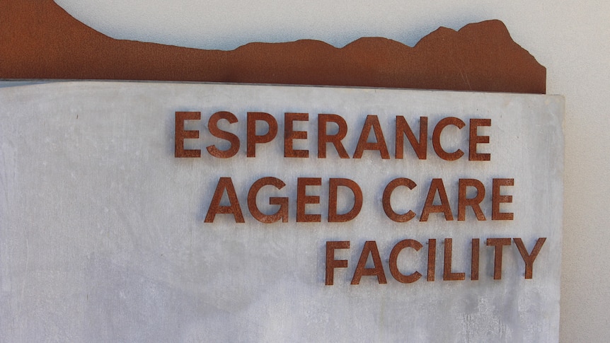 The Esperance Aged Care Facility sign