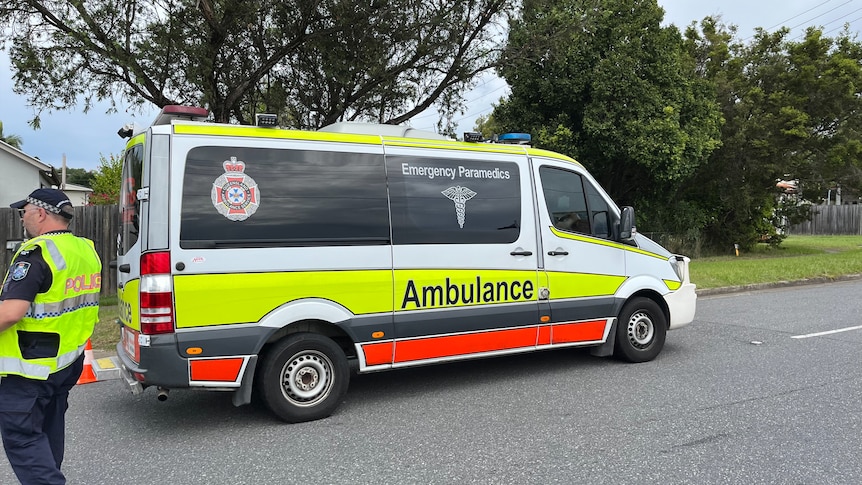 Ambulance at Sunnybank Hills house where public emergency declaration made