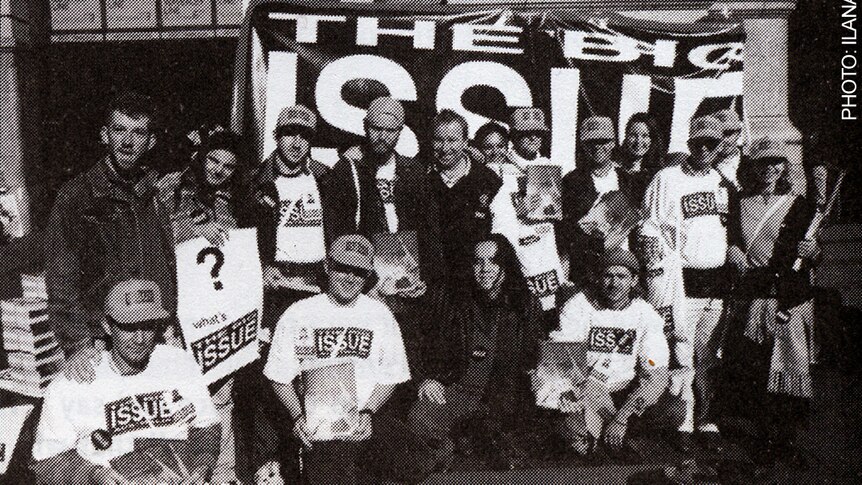 Big Issue at Flinders Street Station in 1996