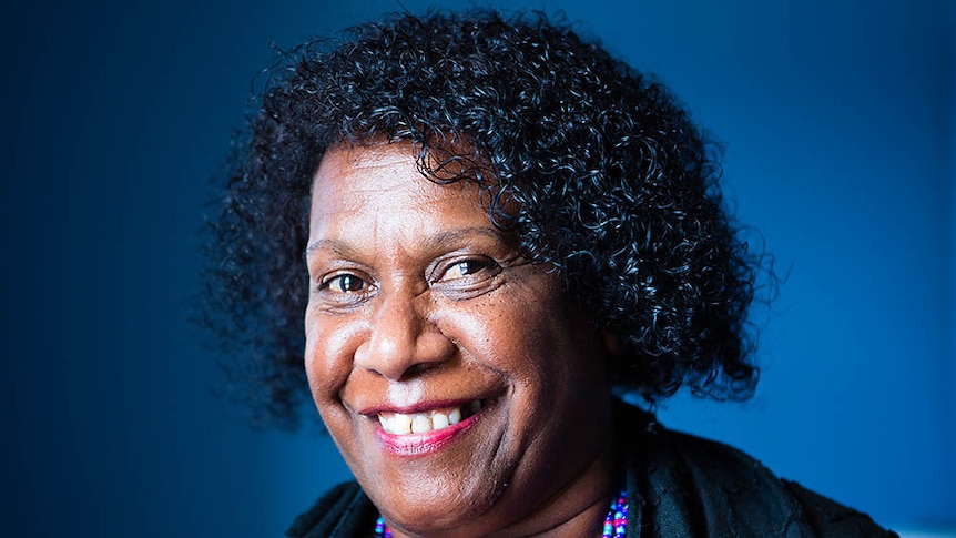 Gail Mabo smiles into the camera