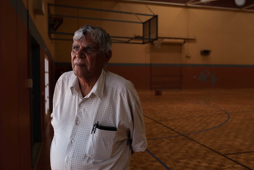 Kalgoorlie Aboriginal elder Aubrey Lynch, who was a part of the Stolen Generations.