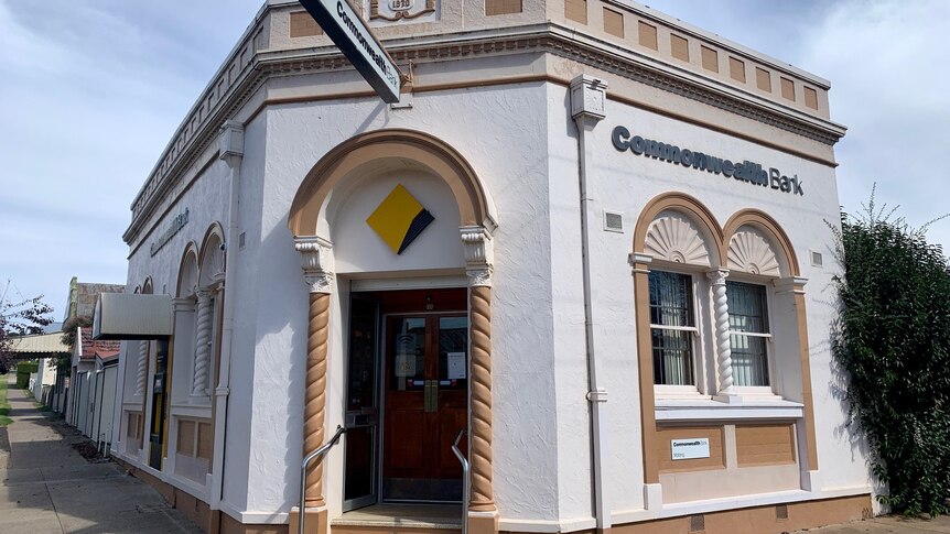 A Commonwealth Bank branch in a historic building.