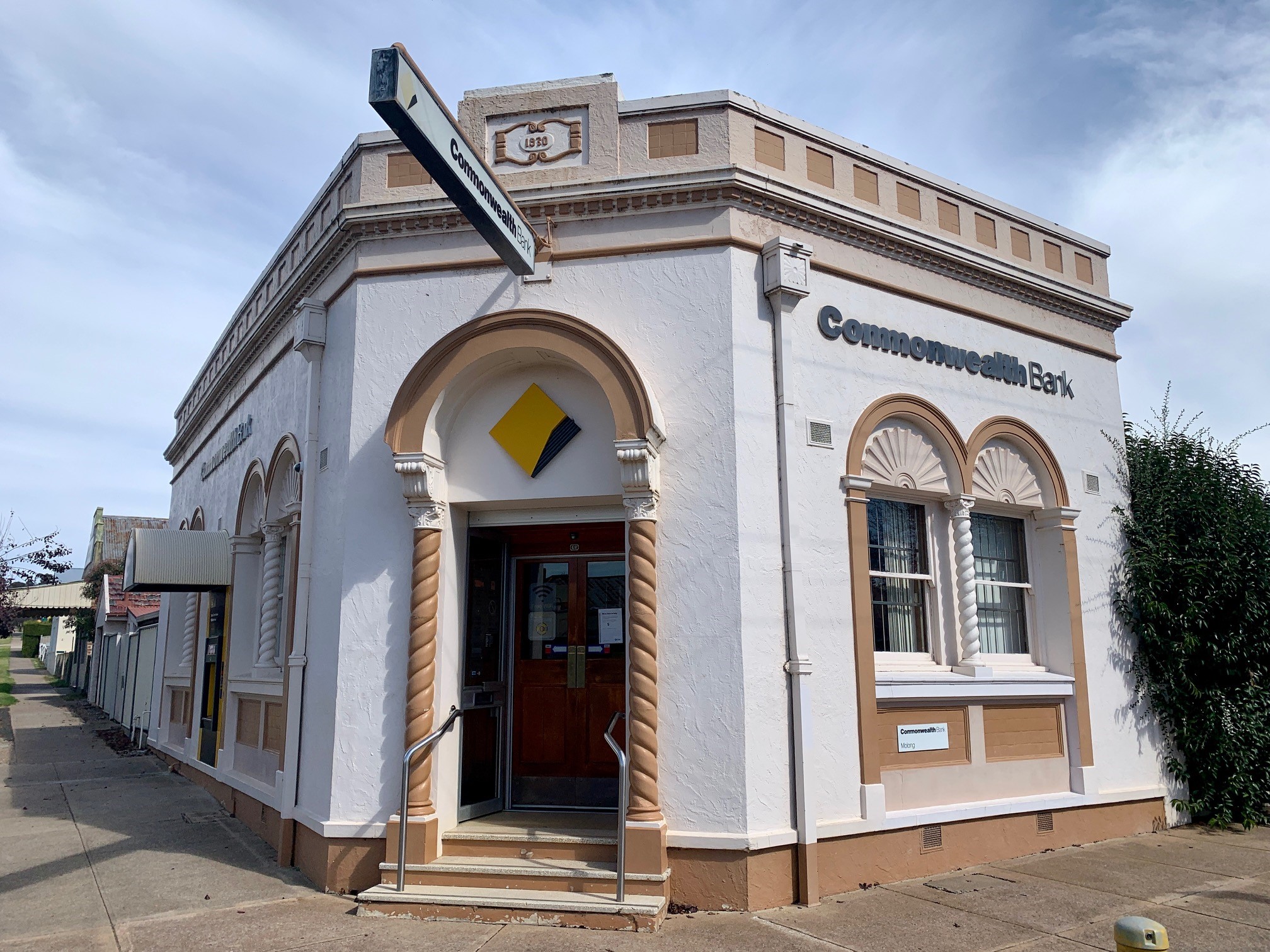 A Commonwealth Bank branch in a historic building.