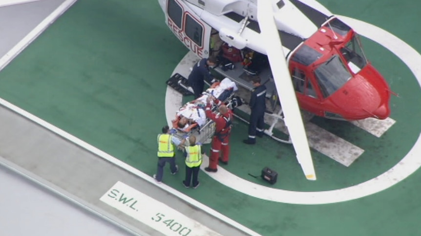 Shark attack victim flown to Royal Perth Hospital
