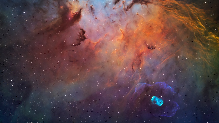 A photo of a nebula