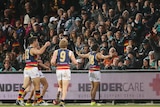 Eddie Betts looks into the Port Adelaide crowd