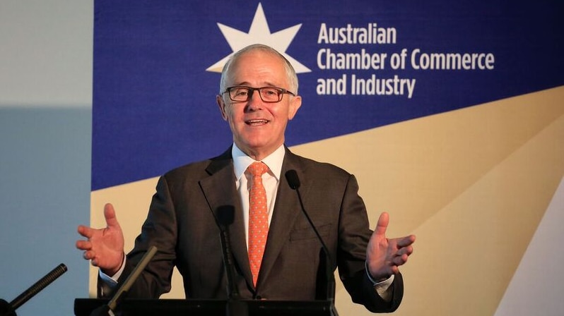 Prime Minister Malcolm Turnbull speaking at an ACCI function on Wednesday 19 April 2017.