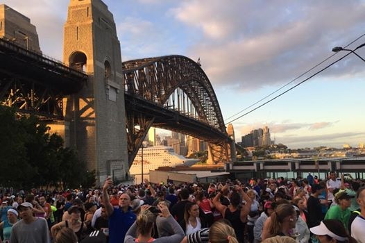 Sydney running festival start line
