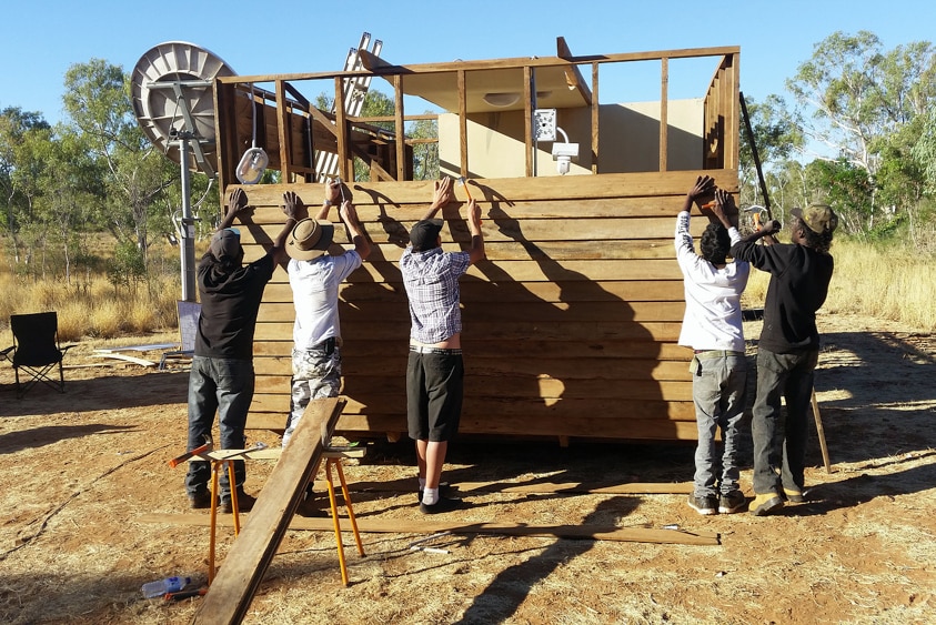 Indigenous communities created prototypes of the cabins in north-west Queensland.