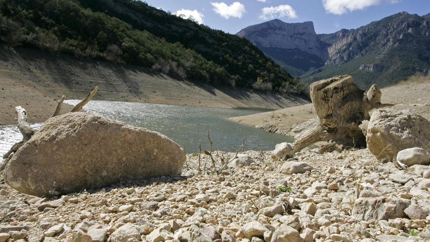 The swamp of Oliana, located in the province of Lleida in Catalonia, Spain