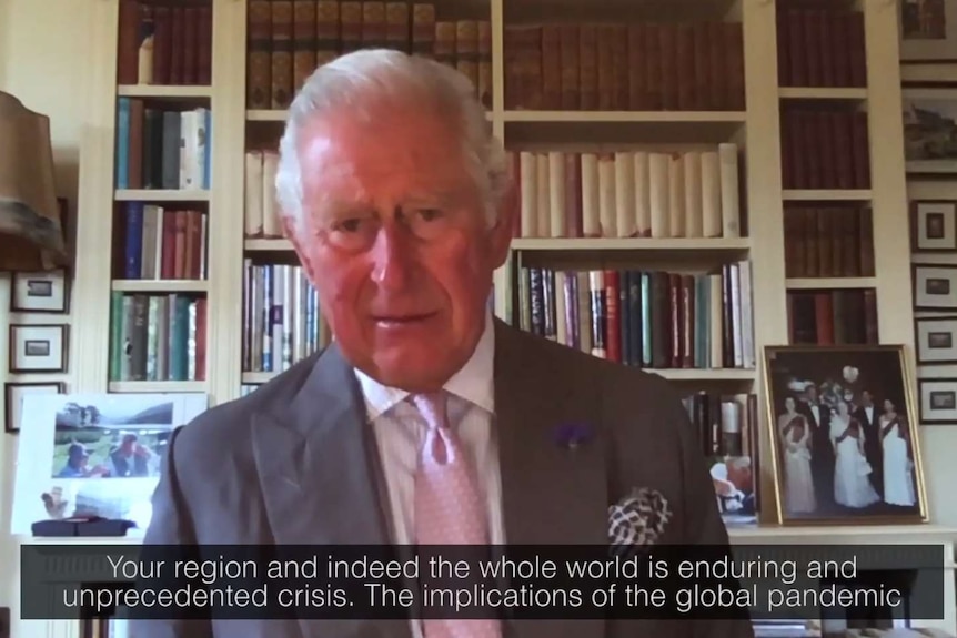 Prince Charles addresses Pacific Unite.