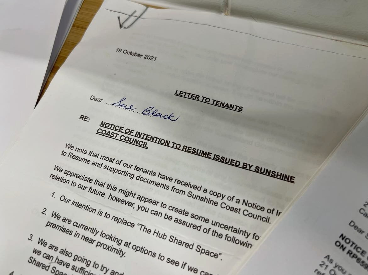 shot of a letter