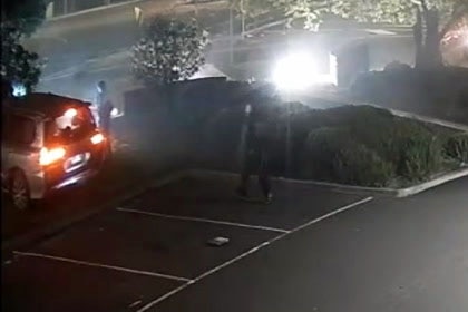 A CCTV image of one of the suspects wanted over a fatal hit and run crash at Wantirna South,