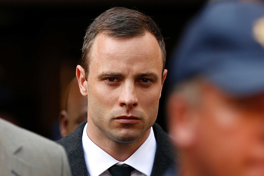 Oscar Pistorius leaves court