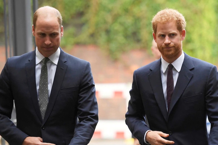 Prince Harry and Prince William together.