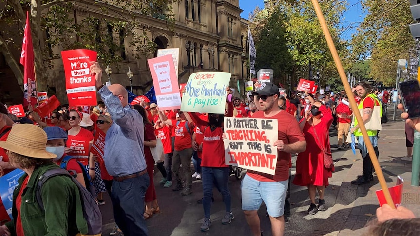 people holding placards during a protest