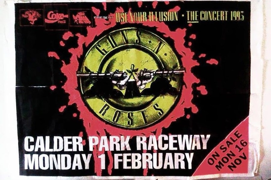 Guns N Roses Melbourne Poster