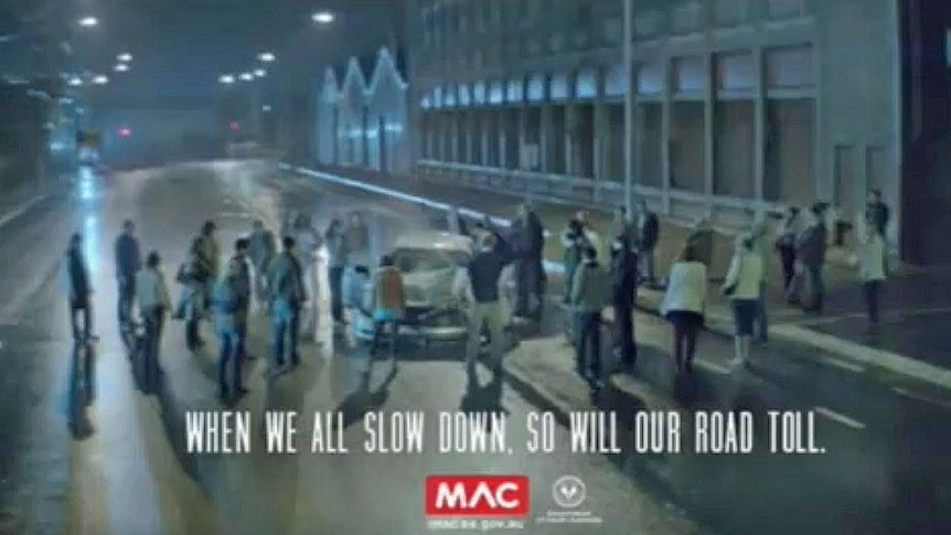 Message to drivers to slow down