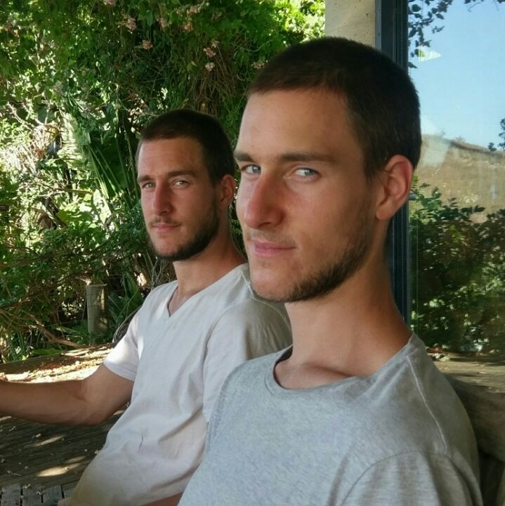 Lucas Cawte (left) has been charged with the murder of his twin Jake.