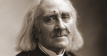 Franz Liszt, photographed by Felix Nadar four months before his death.