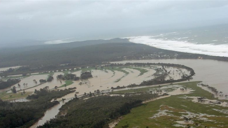 Coffs Coast in flood in 2009