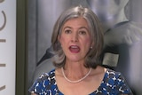 A woman with grey hair