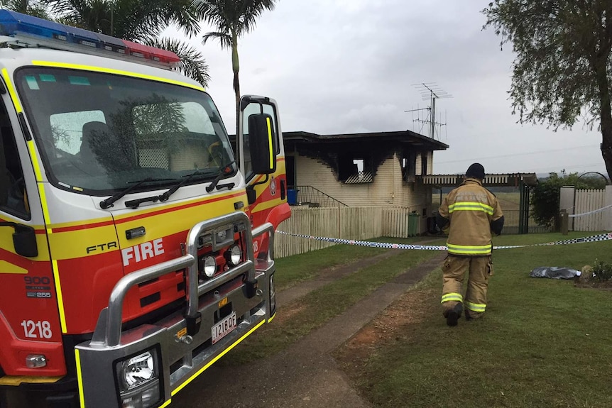 Firefighters rescued the girl from her bedroom after the other three occupants managed to escape.