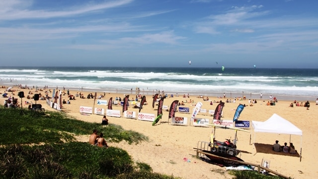 Merewether Beach - home to Newcastle's Surfest competition.