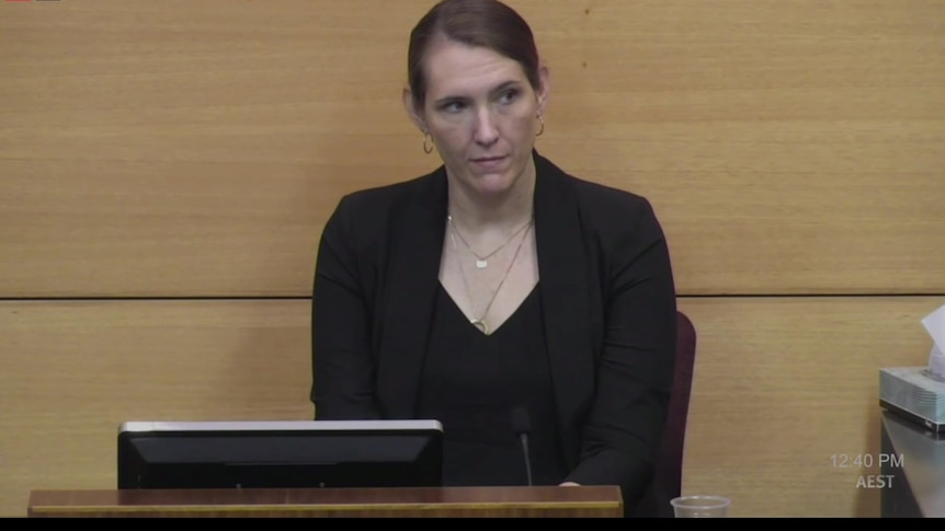 Paula Brisottto on the stand. 