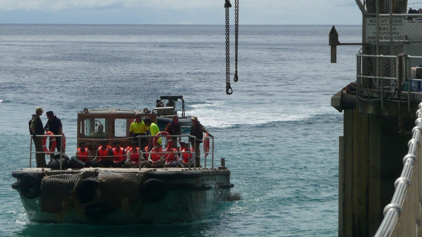 Asylum seekers arrive at Christmas Island