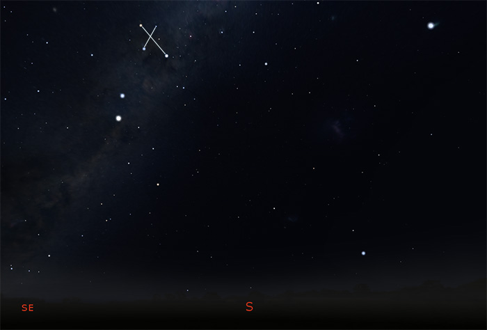Map showing position of Southern Cross 8PM on April 23 from Sydney