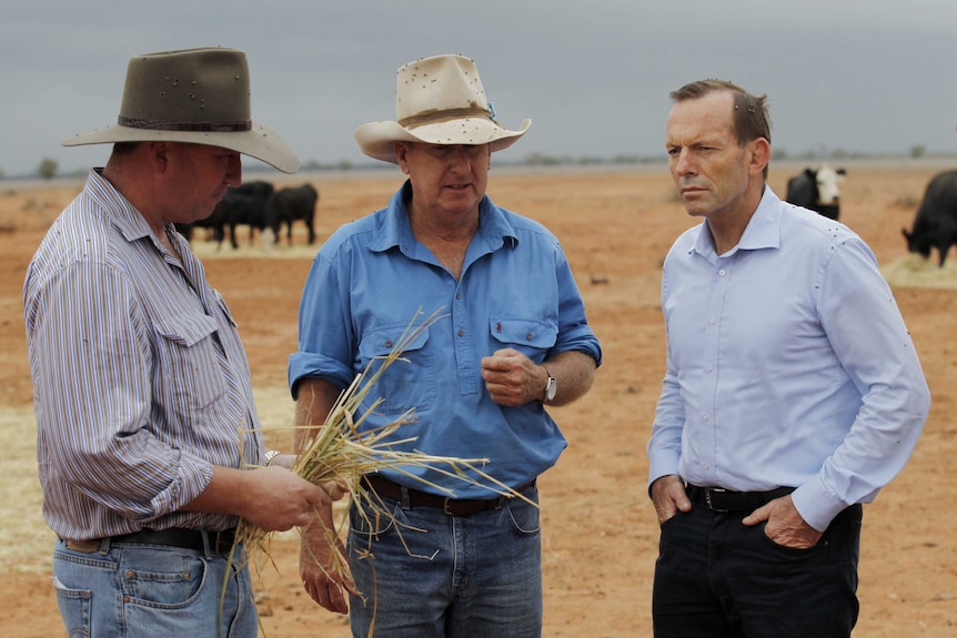 Barnaby Joyce and Tony Abbott tour rural NSW