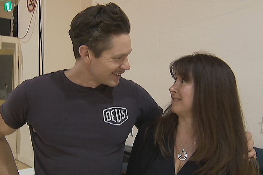 Nathan Page and fan Ryan Wadsworth meet