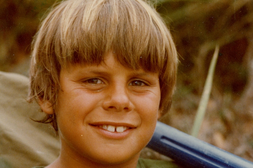 Jason Holman as a young boy