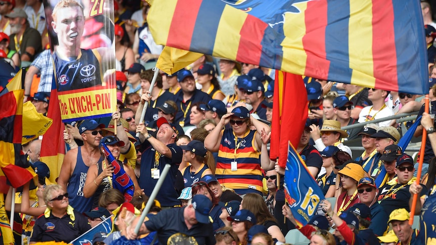 Crows fans at Adelaide's game against GWS